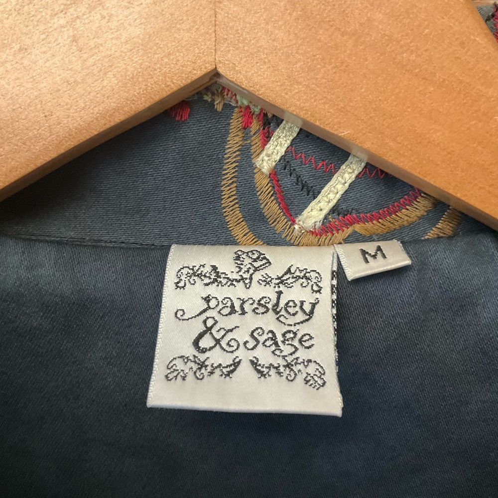 Vintage Parsley and Sage Quilt Trim Jacket - Picture 12 of 16